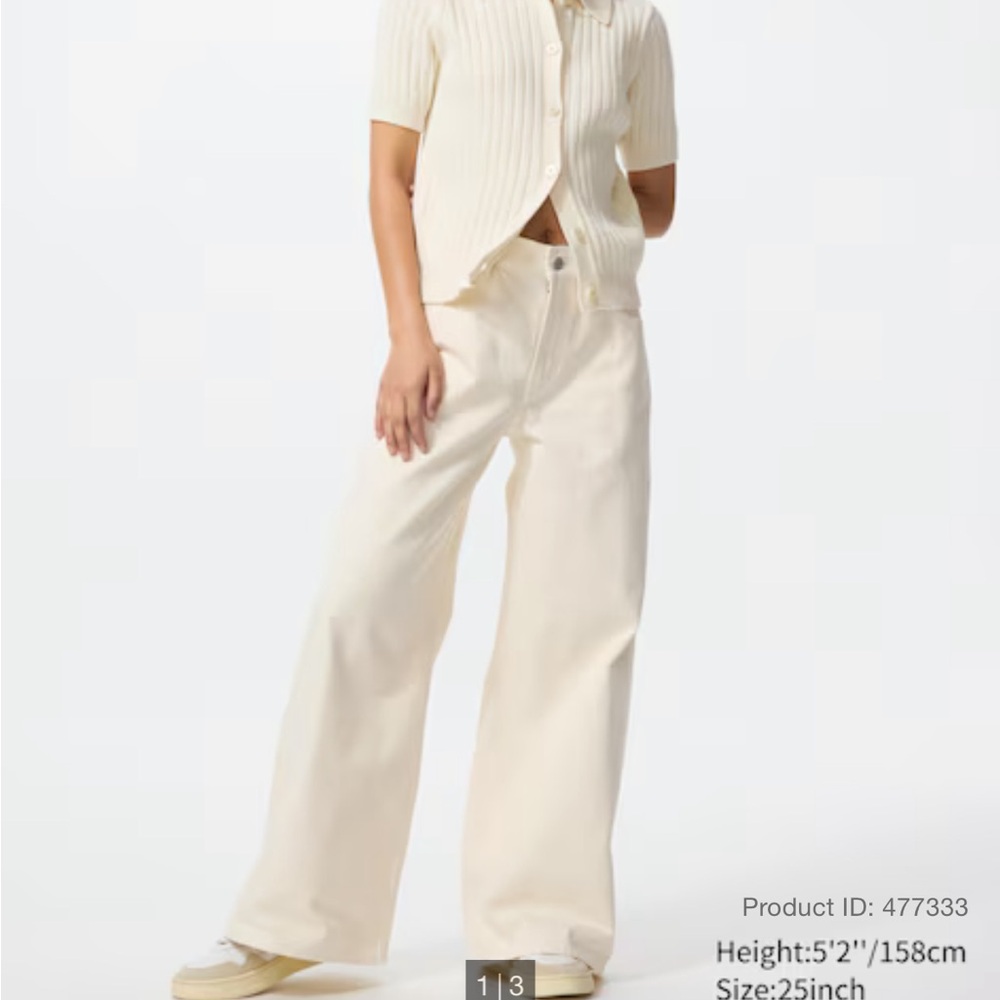 Uniqlo Drapey Wide Flare Jeans